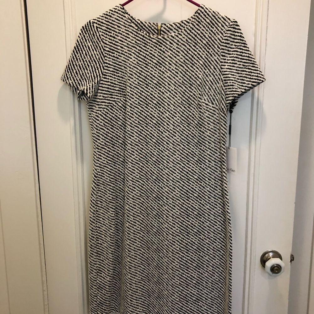 Striped Black and White Dress